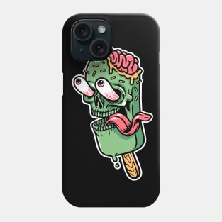 ice cream skull Phone Case