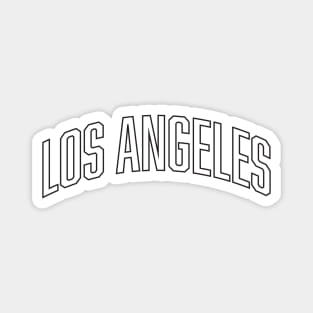 Los Angeles Black Outline Magnet