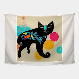 Abstract Cat Tapestry