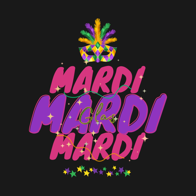 Funny Mardi Gras Carnival by TrippleTee_Sirill