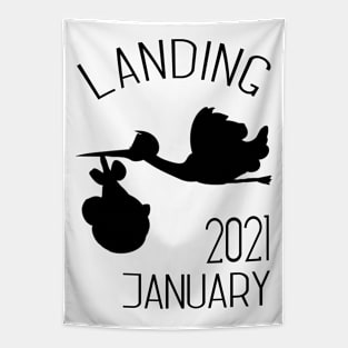 Stork landing 2021 Tapestry