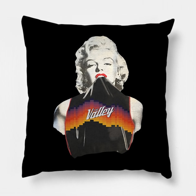 Marilyn Monroe phoenix suns Pillow by botokgetuk