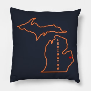 Lexington MI Love (Orange) Pillow