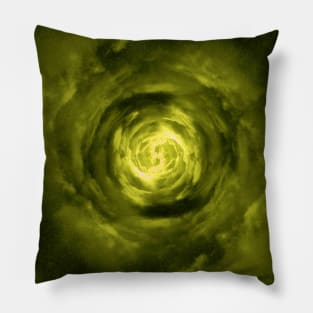 Yellow Wormhole in Space Pillow