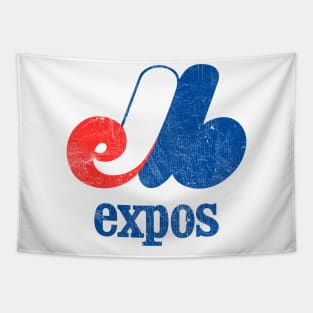 1978 Montreal Expos Vintage Look Baseball Design Tapestry