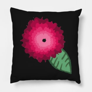 Pink ombré flower Pillow