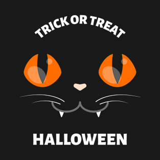 Black Cat Halloween T-Shirt