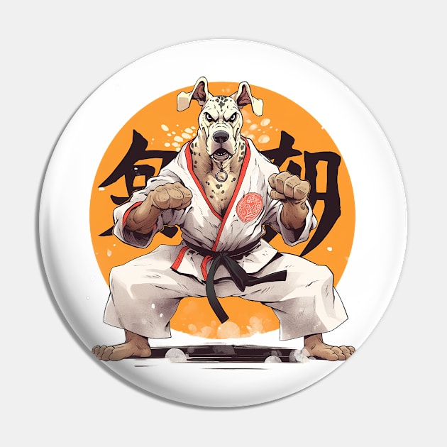 karate dog Pin by lets find pirate