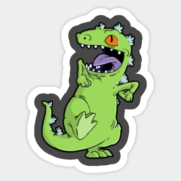 reptar rugrats sticker teepublic reptar
