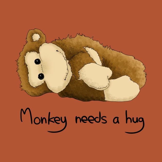 Monkey needs a hug by TatyDesign