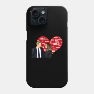 Keen and Ressler best scenes, the blacklist #keenler drawing Phone Case