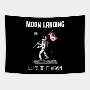 Moon Landing Repeat Astronaut Space Moon Tapestry