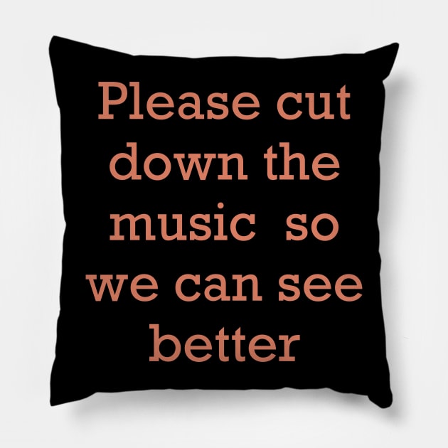 Cut down the music so we can see Pillow by Lindsay Cousins