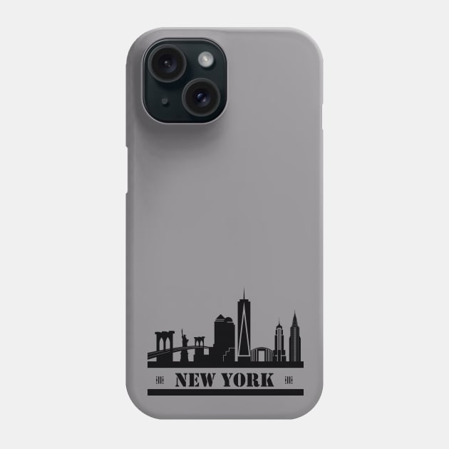 New York Skyline Phone Case by zoddie