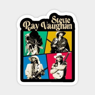 Stevie Ray Vaughan Live Vintage Magnet