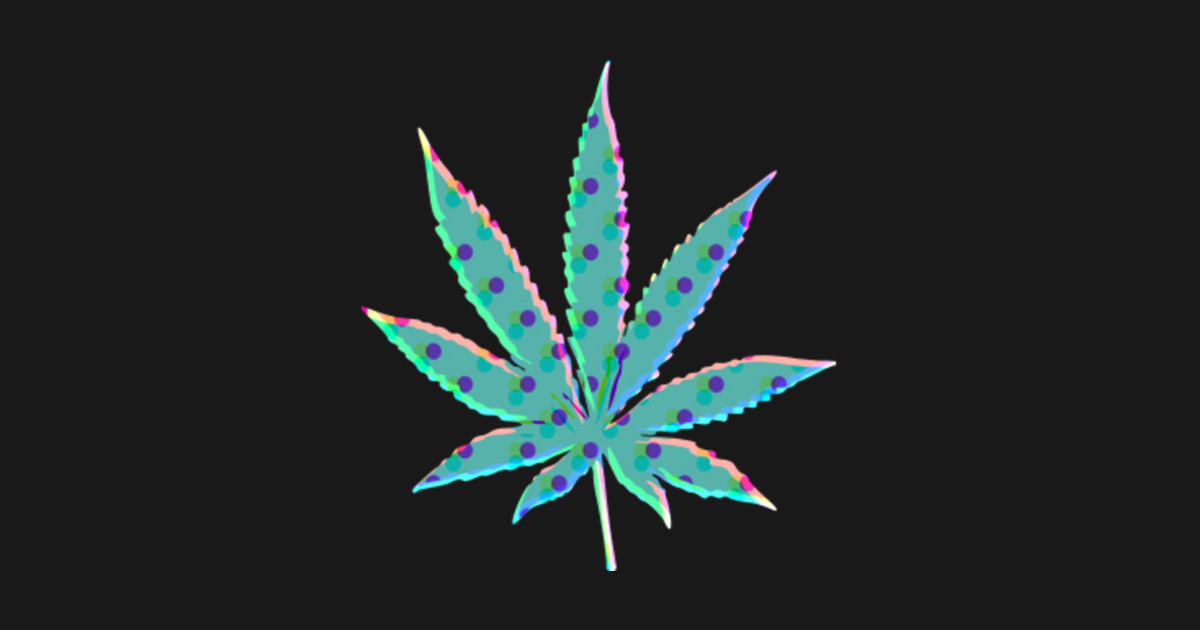 Polka Dot Psychedelic Cool Weed Design By Kaylinart
