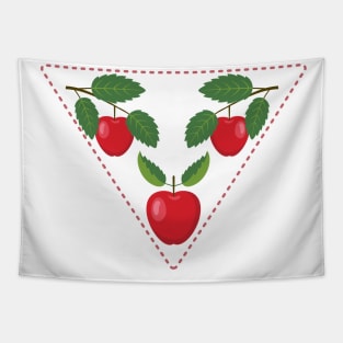 Cute Apple Stamp Tapestry