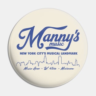 Manny's Music Defunct Store New York City Pin