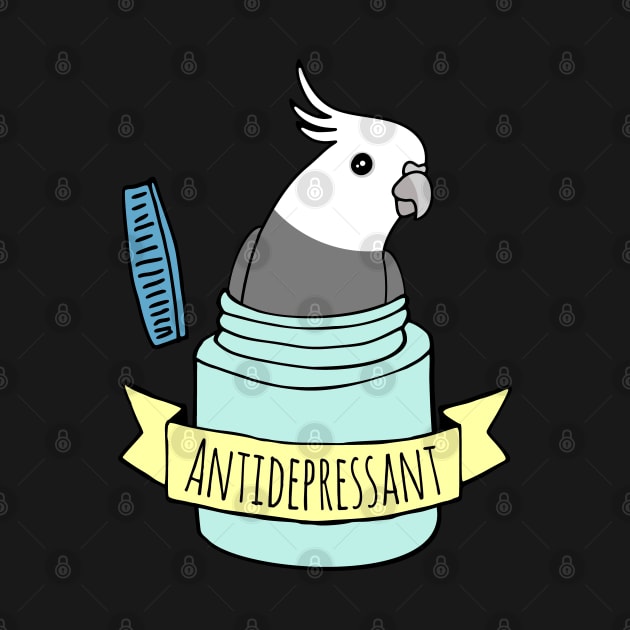 antidepressant grey cockatiel by FandomizedRose