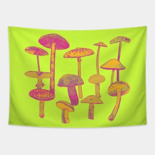 Psychedelic Mushrooms Tapestry