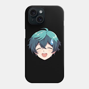 Nervous Anime Face Emoji - Anime Shirt Phone Case