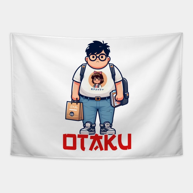 I am Otaku Tapestry by Rawlifegraphic