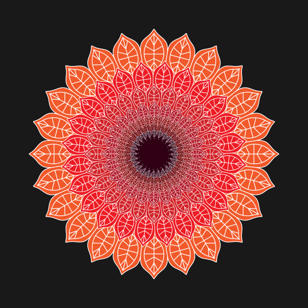 The Red Leaves Mandala by emma17