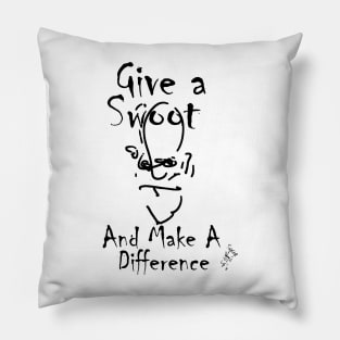 Give A Swoot And Make A Difference by Swoot Pillow