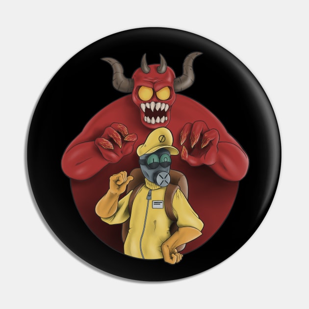 Dexter and Moloch - Spooky Month Pin by jeffective