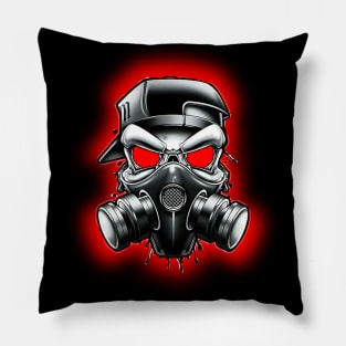 Toxic/Radioactive Skull Gas Mask Pillow