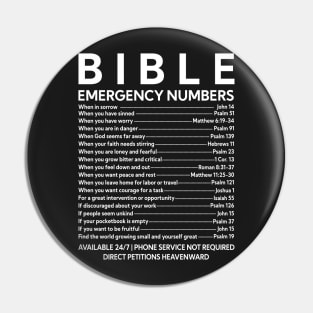 Bible emergency number Pin