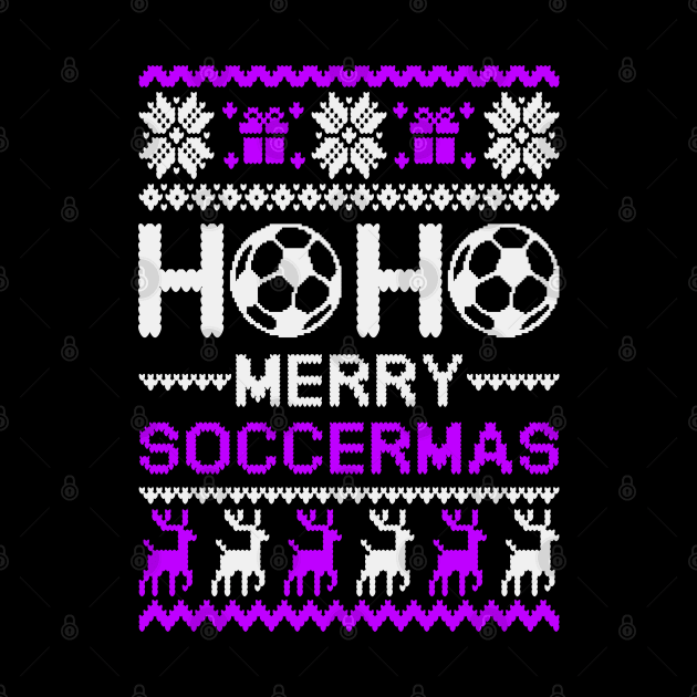 Christmas Soccer Ugly Sweater by Hobbybox