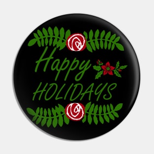 Happy Holidays Design Pin