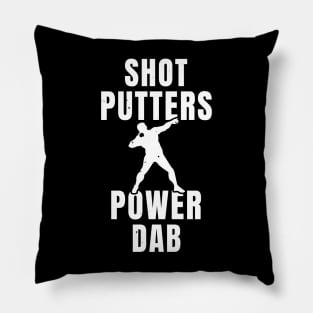 Mens Shotput Power Dab Athlete Gift Pillow