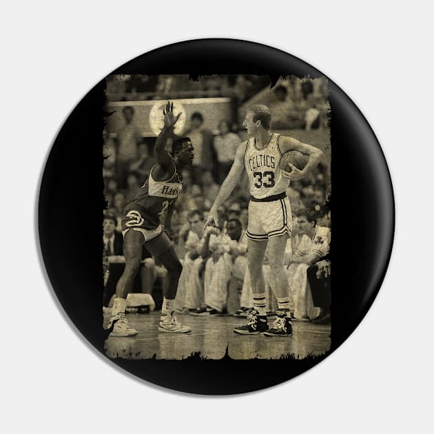 Larry Bird vs Dominique Wilkins '1988' Pin by MJ23STORE