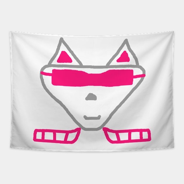 Cat Alien Cool Kitty Gift Saying Kitty Tapestry by FindYourFavouriteDesign