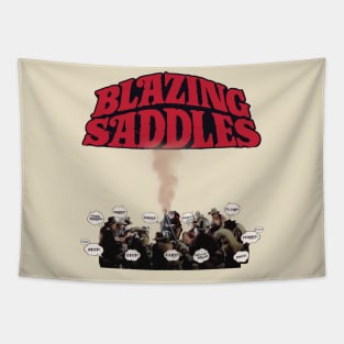 Blazing Saddles Campfire Fart Scene Tapestry