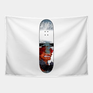 Distressed Skateboard - NC - Akuma Tapestry