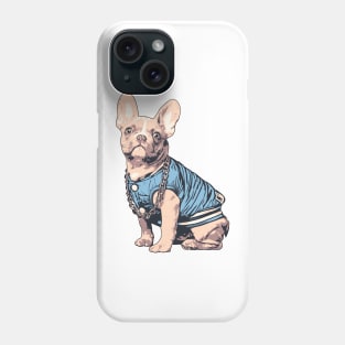 French Bulldog Illustration Art Wearing Baseball Jacket Phone Case