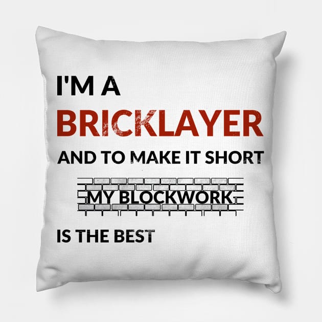 Bricklayer Pillow by GR-ART