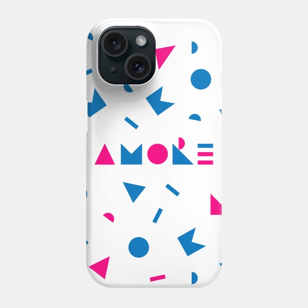 AMORE italian LOVE and pattern Phone Case by kindsouldesign