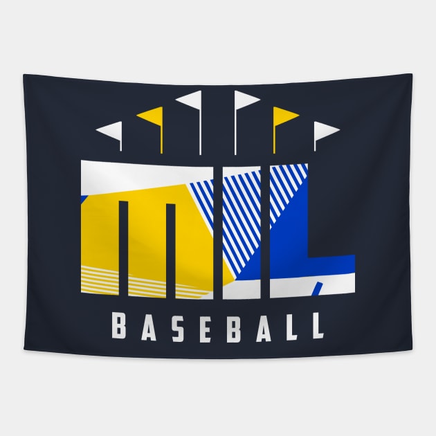 MIL Baseball Ballpark Tapestry by funandgames