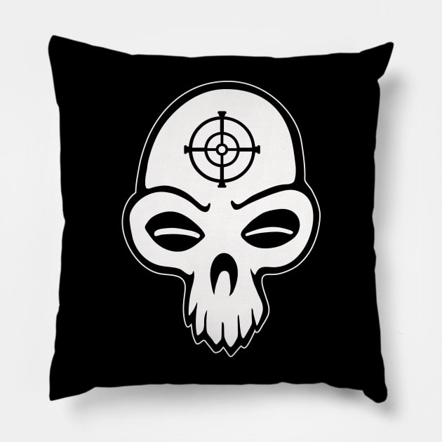 target skull Pillow by Huggy Mauve