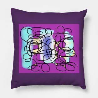 Robot Mix Tape Doodle Pillow