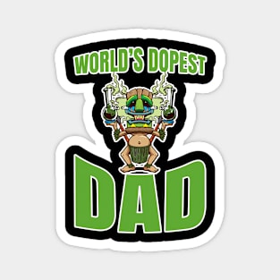 World's Dopest Dad Magnet