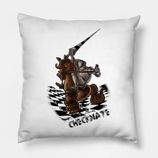 Horsepower Checkmate: Equestrian Excellence Unleashed Pillow