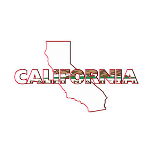 California Colored State Letters T-Shirt