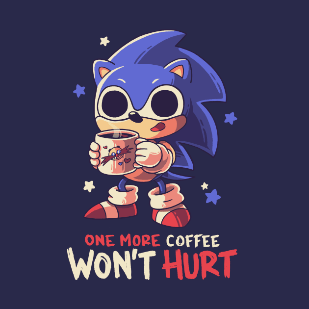 One More Coffe // Cute Hedgehog, Meme, Gotta Go Fast by Geekydog