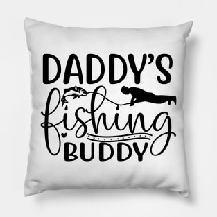 Wishing I Was Fishing - Less Talk More Fishing - Gift For Fishing Lovers, Fisherman - Black And White Simple Font Pillow