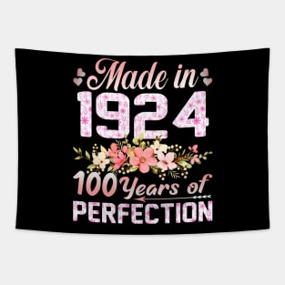 Made In 1924 100 Years Of Perfection 100Th Birthday Tapestry